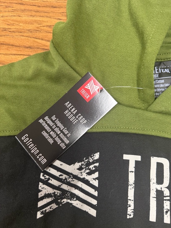 Treign Limited Women’s Large Olive Green Hoodie - Picture 3 of 4